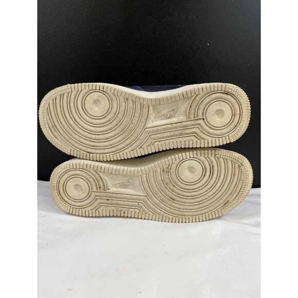 Nike Air Force 1 Boy's Blue Holographic Low Top Sneakers Size 5Y SKU 6115 - Picture 3 of 8